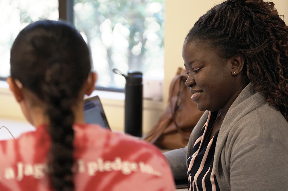 Esther Amponsaa in Class