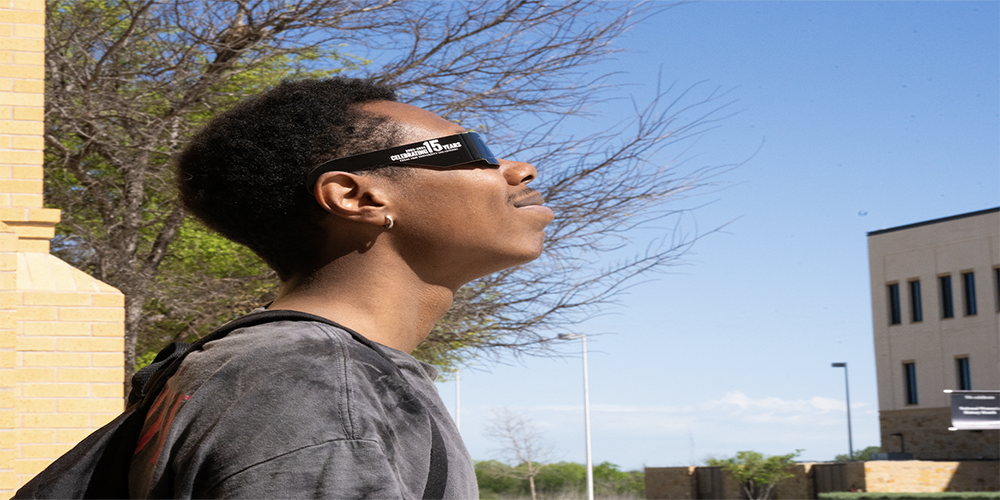 Student Viewing Eclipse