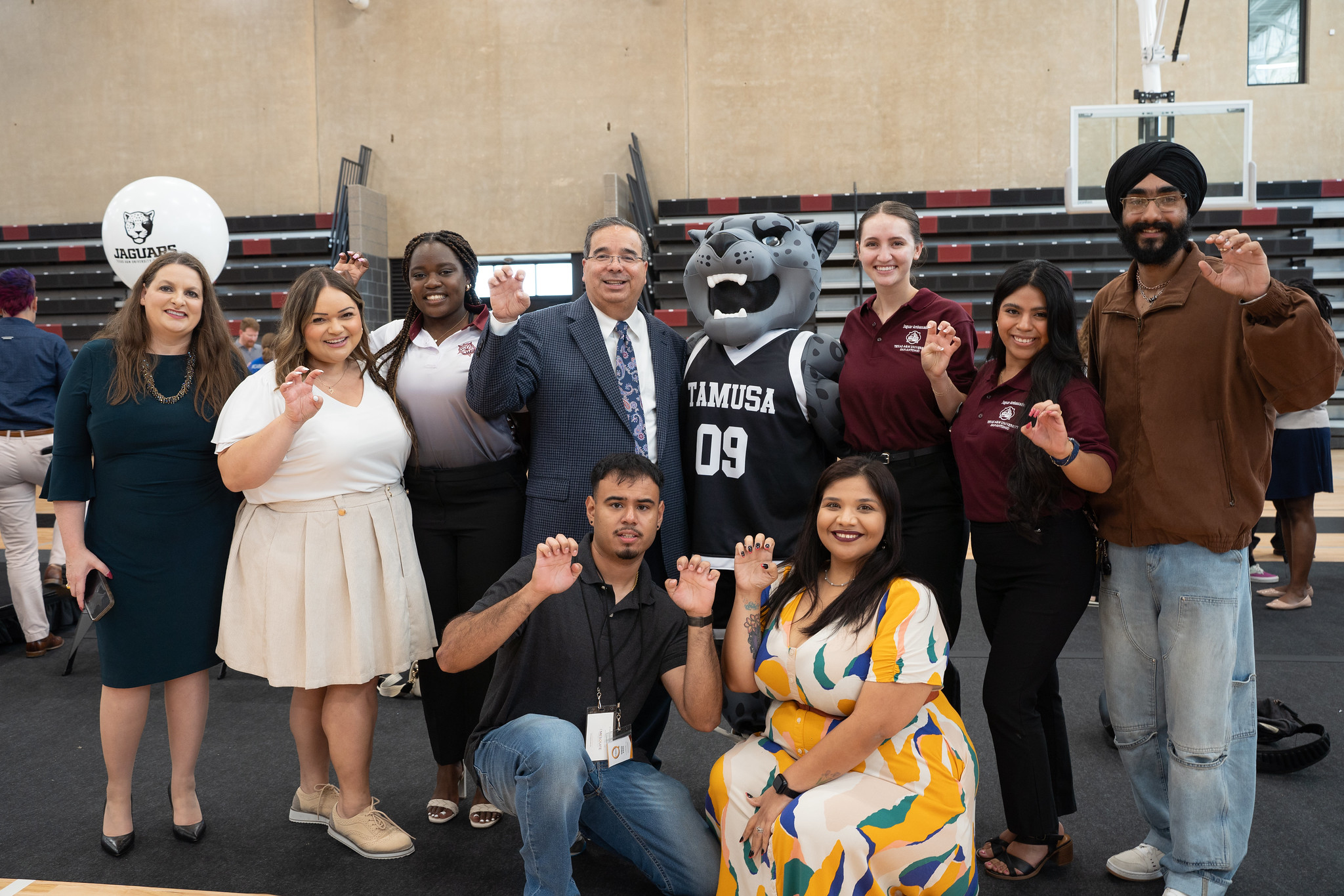 General with Dr. Ochoa, faculty, and staff