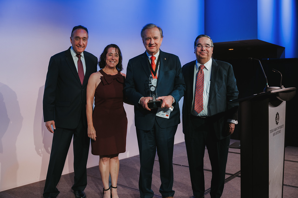 Henry Cisneros, Elaine Mendoza, John Sharp and Salvador Hector Ochoa