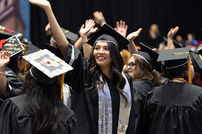 Student at Commencement