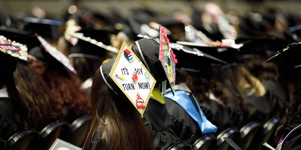 Graduates at Commencement