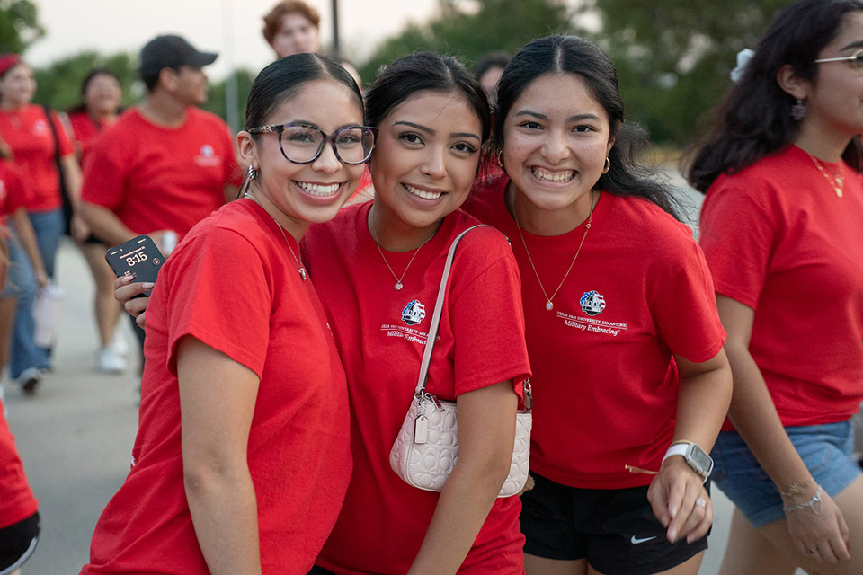 Students Posing at Jaguar March