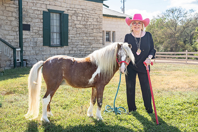 Jane Macon with Pony