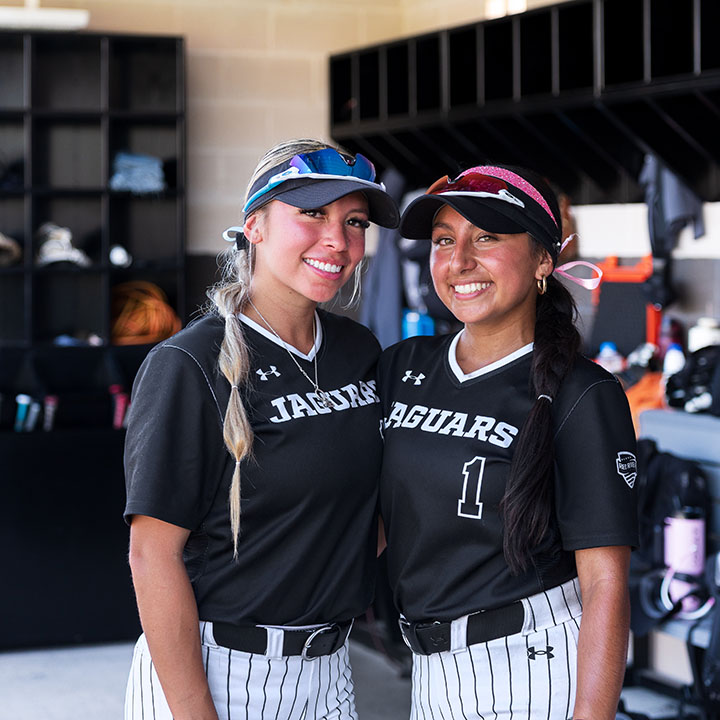 Softball Players in Locker Room