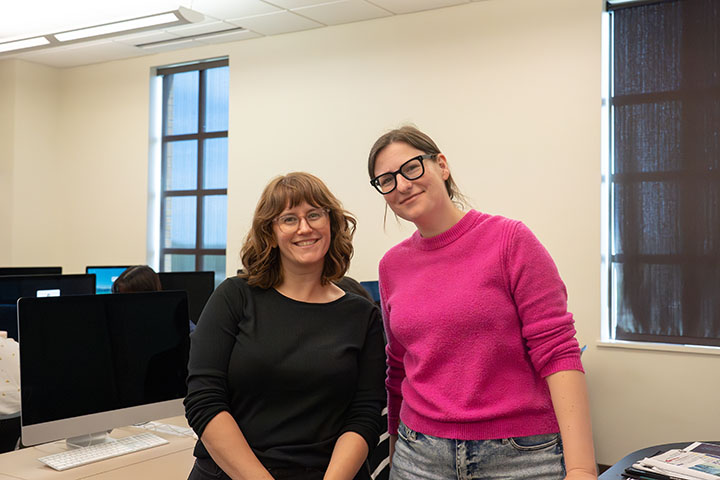 Two Women in Glasses
