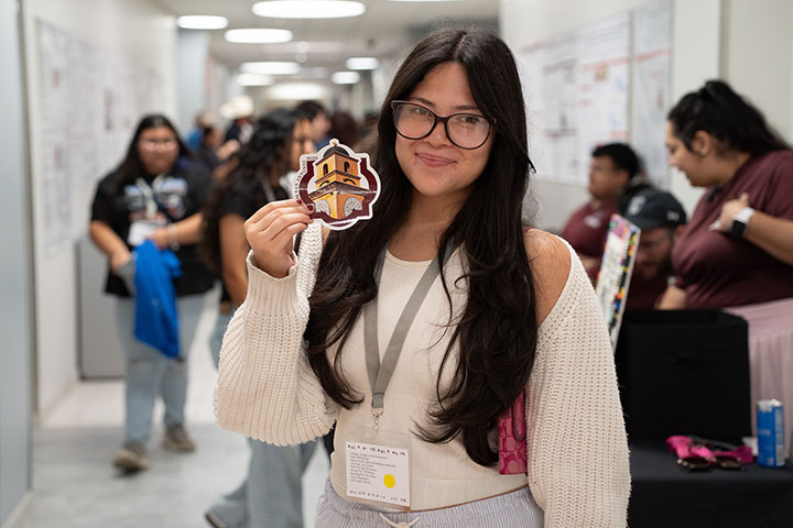 Student with Magnet