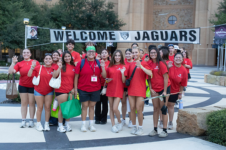 New Jaguars in Courtyard at Weeks of Welcome