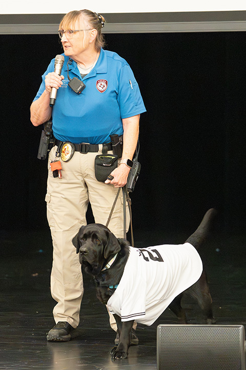 Scout with handler