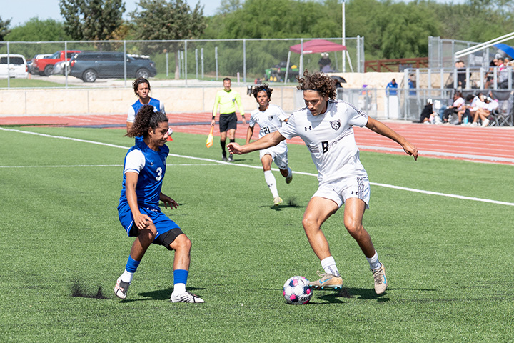 Men's Soccer Action Shot