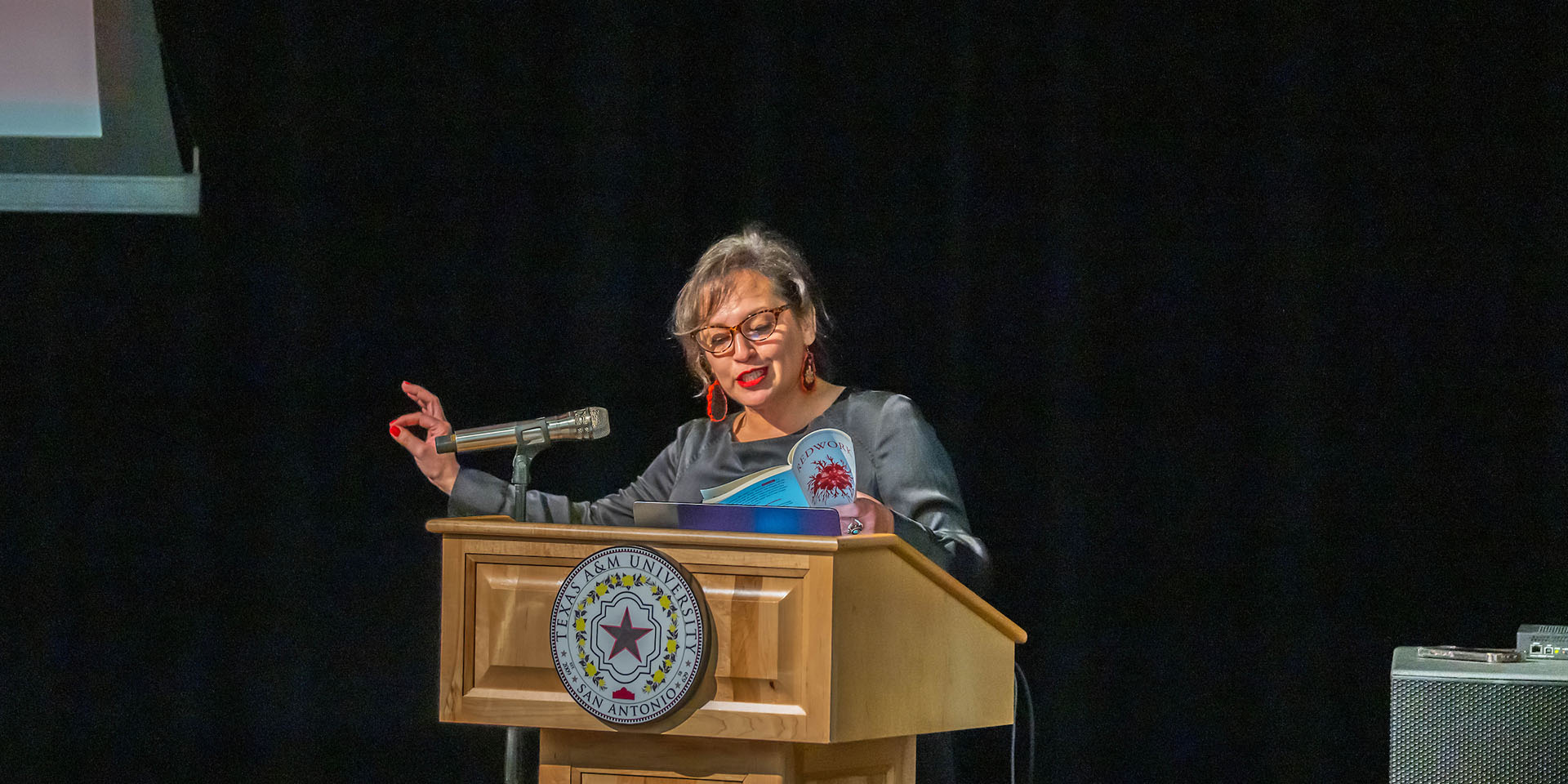 Laurie Ann Guerrero at Podium
