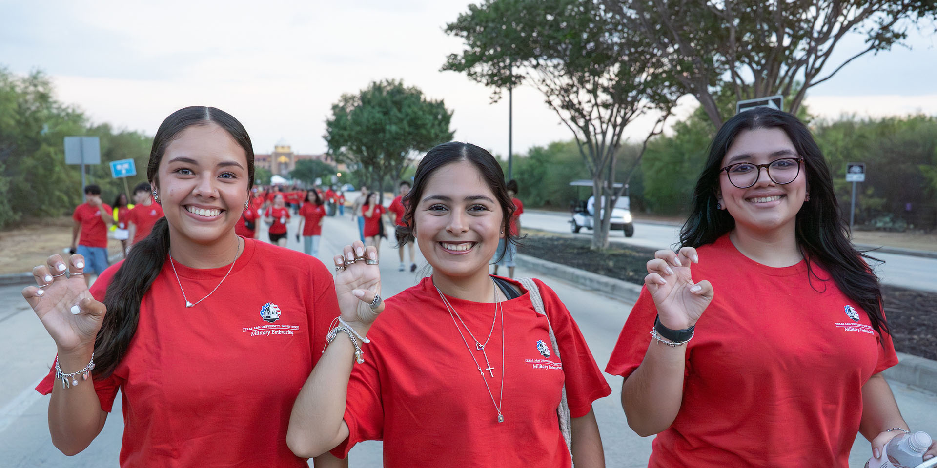 Students at Jaguar March